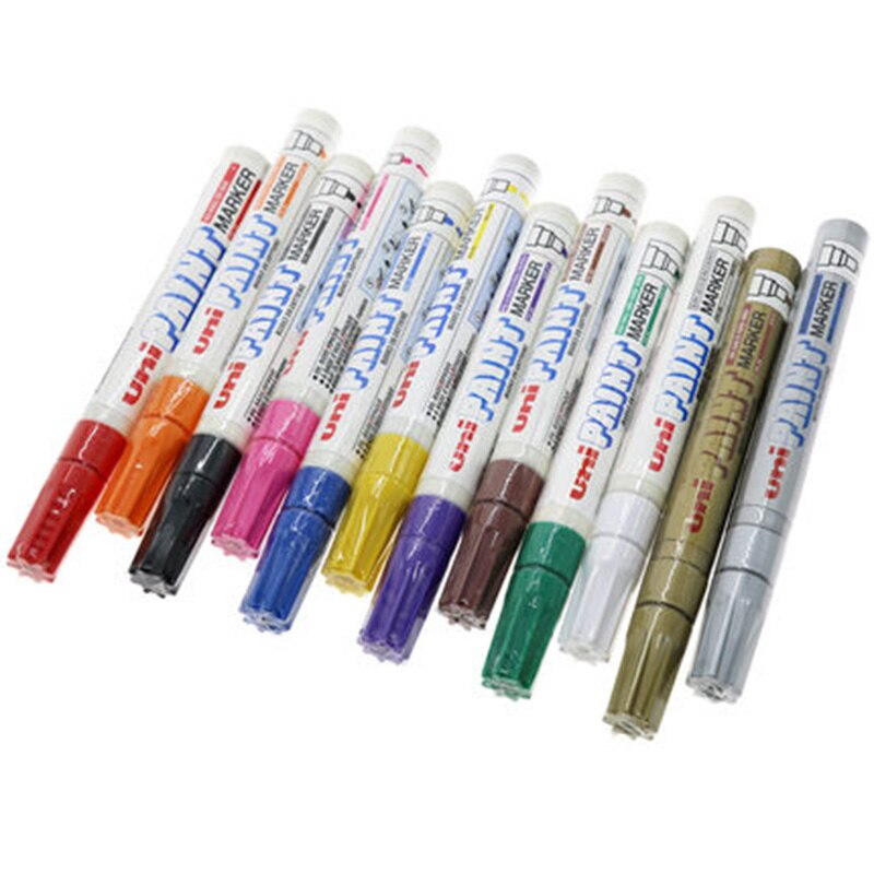 1pcs Japan UNI Mitsubishi PX-20 Paint Pen Industrial Pen Single Touch Up Round Head Marker Pen Signature Paint Marker