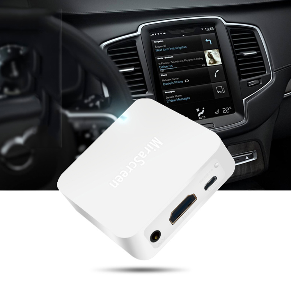 Mirascreen bil trådløs wifi display anycast skærm spejling hdmi av stick video adapter modtager dongle til ios android til tv