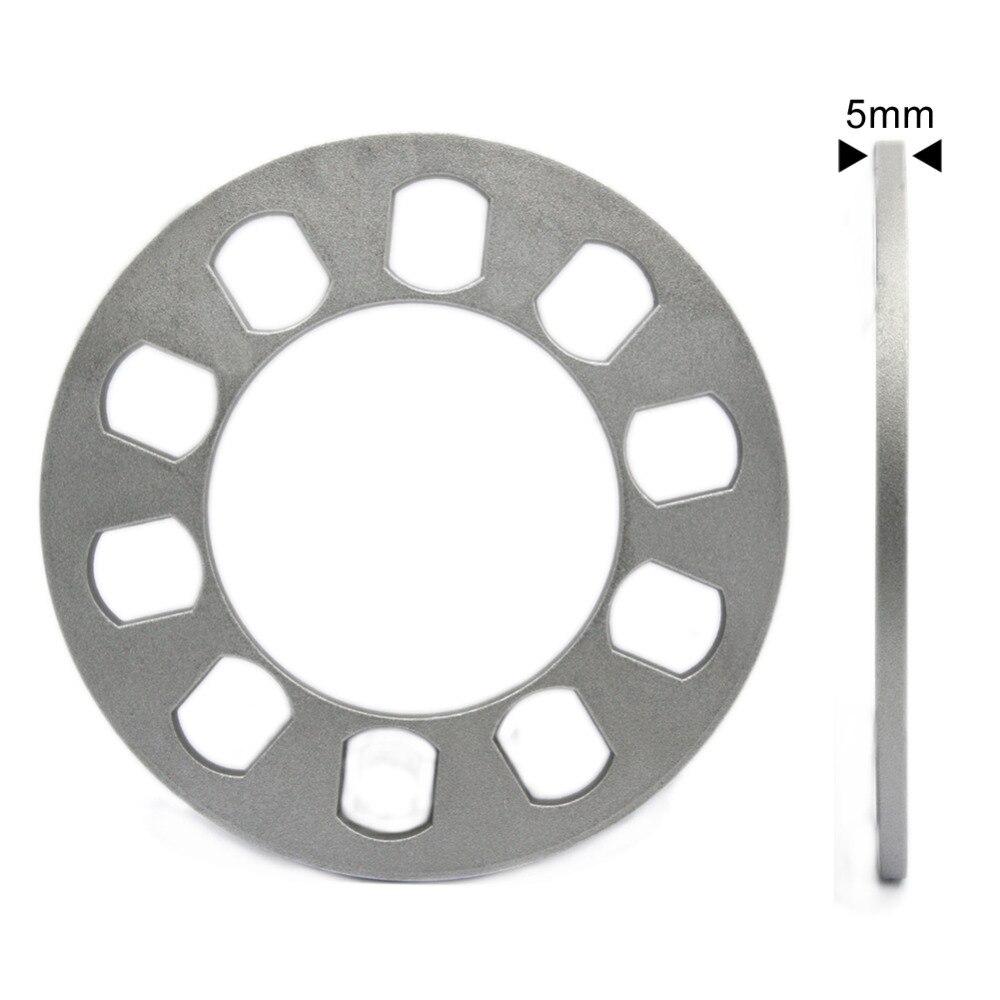 TIROL T12852a Universal Wheel Spacer 5 hole 5mm thick Aluminum Wheel adapter fit 5 lug 5X114.3 5X120 5X120.7 5X127