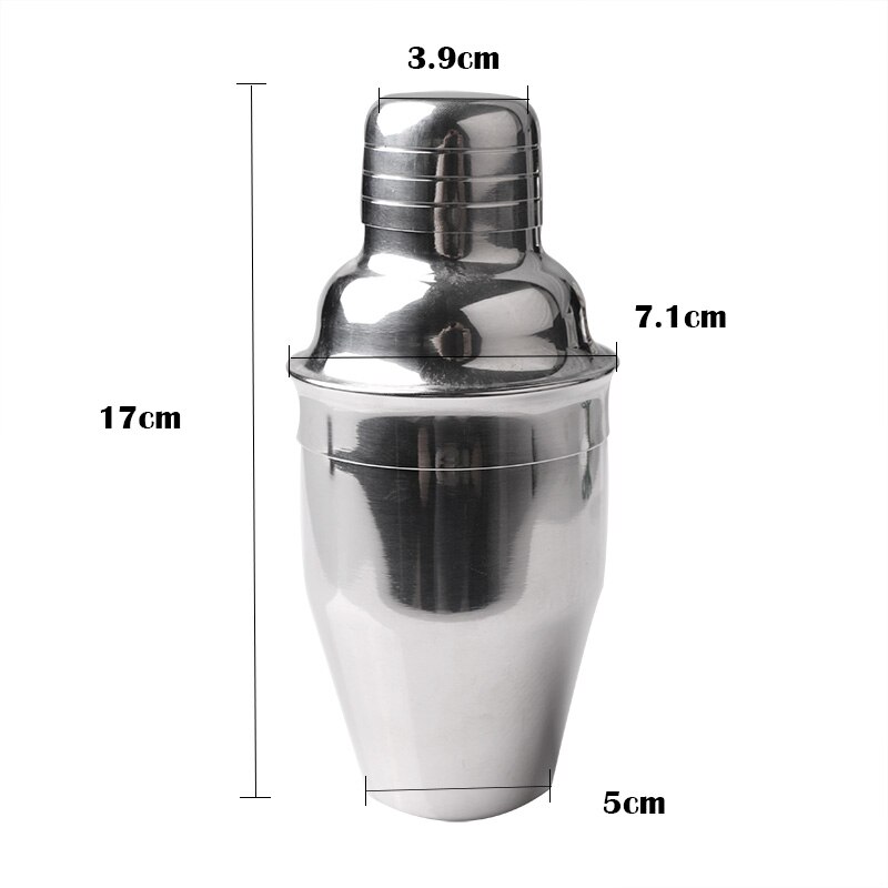 1 Pcs (250 Ml/350 Ml/) rvs Food Grade Wijn Shaker Cocktail Martini Mixer Bar Bar Party Drink Thuis: 350ml