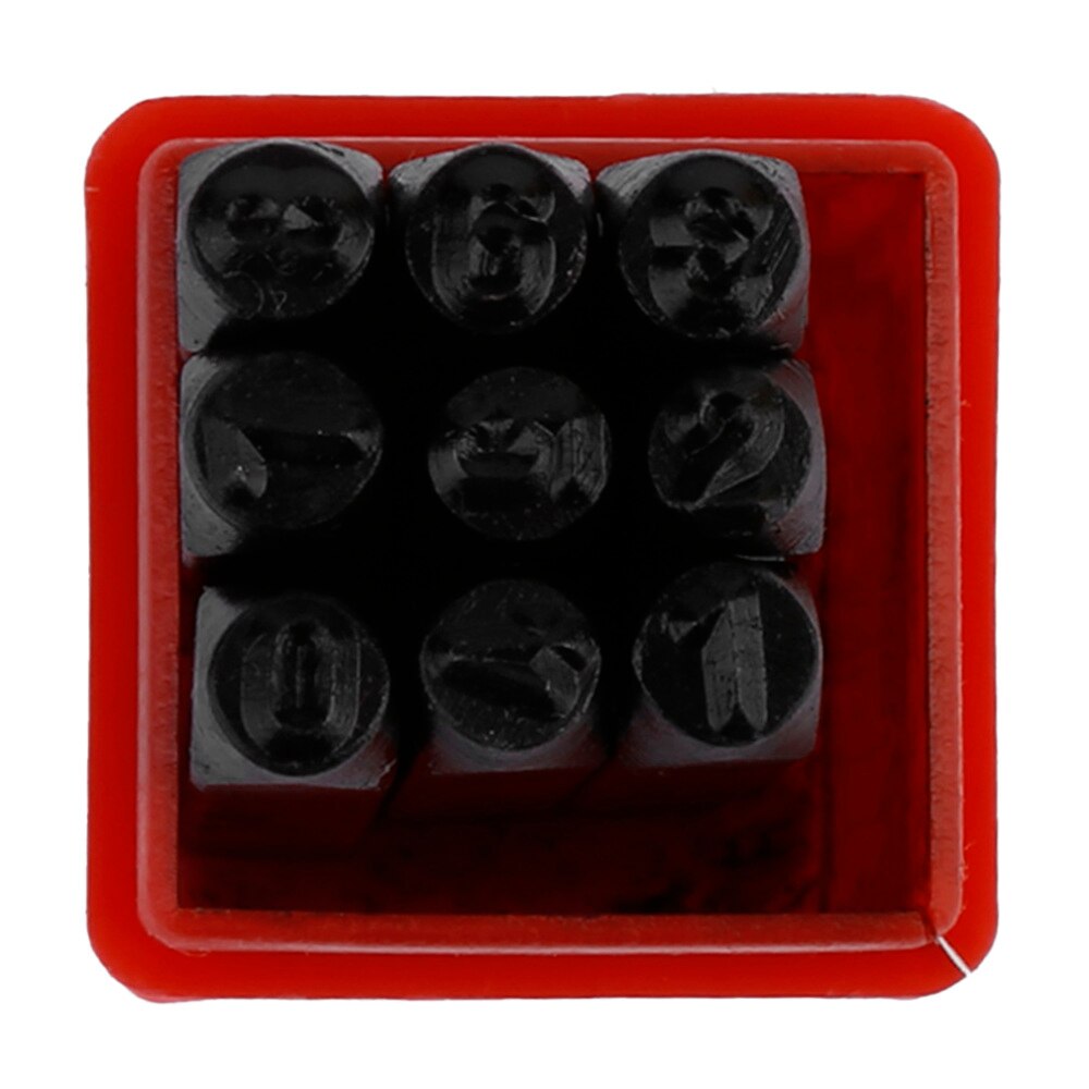 9 pcs Number Stamp Punch Set Hardened Steel Metal Alphabet Letter Wood Leather Punch Tool Craft 2mm 3mm 4mm Leather Tools set