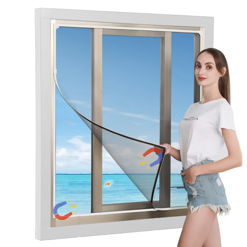 DIY-Mückenschutzfenster, weicher magnetischer Rahmen, magnetischer Bildschirmzubehör Fonda para PVC-Komponentenfenster, selbstklebende Rückseite
