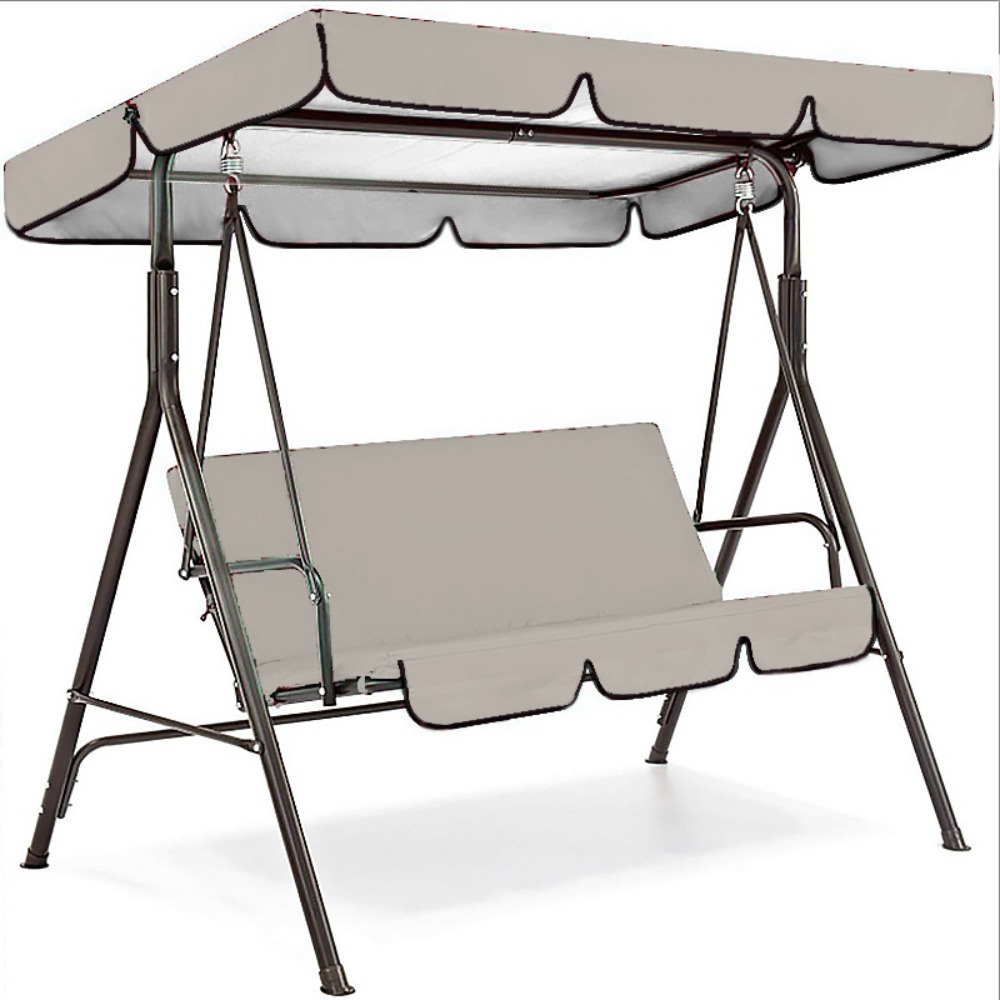 Capa de dossel de balanço à prova de sol com proteção contra poeira proteção UV jardim e terraço balanço capa superior protetor de balanço ao ar livre: Borgonha