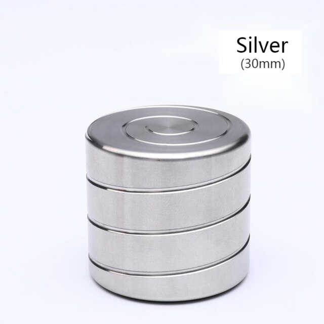Desktop Decompression Rotating Cylindrical Gyroscope Office Desk Fidget Toys Optical Illusion Flowing Finger Toys Adult: Silver 30mm