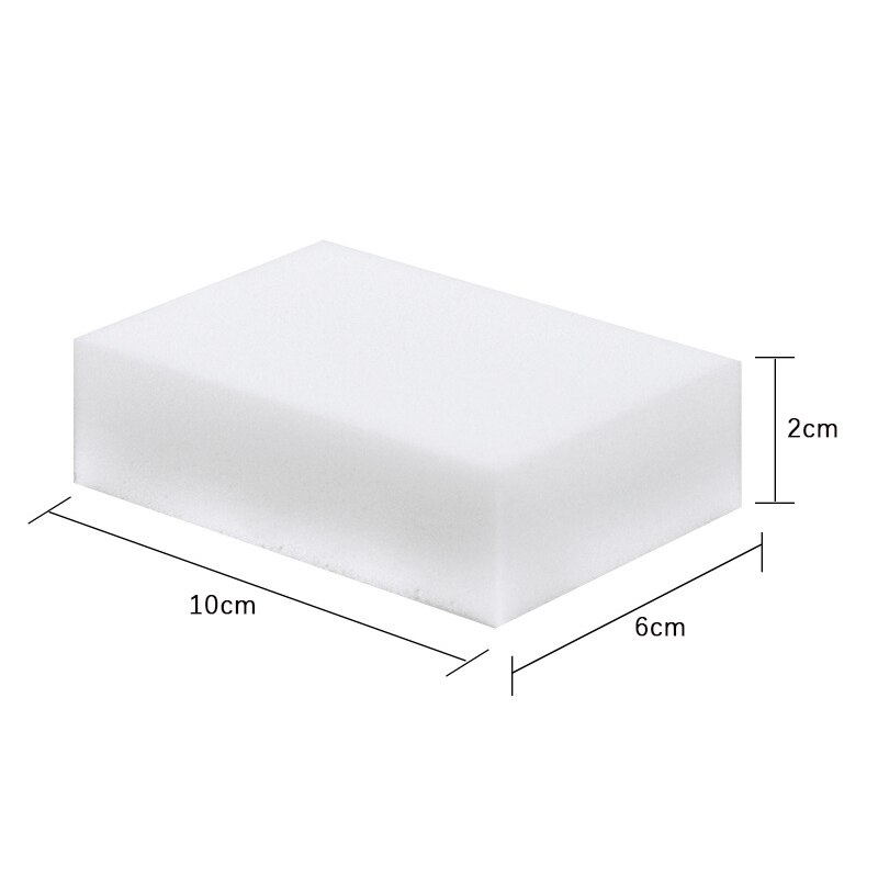 100 Stuks 100*60*20Mm Wit Melamine Spons Magische Spons Gum Voor Keuken Kantoor Badkamer Schoon Accessoire/Dish Cleaning Nano