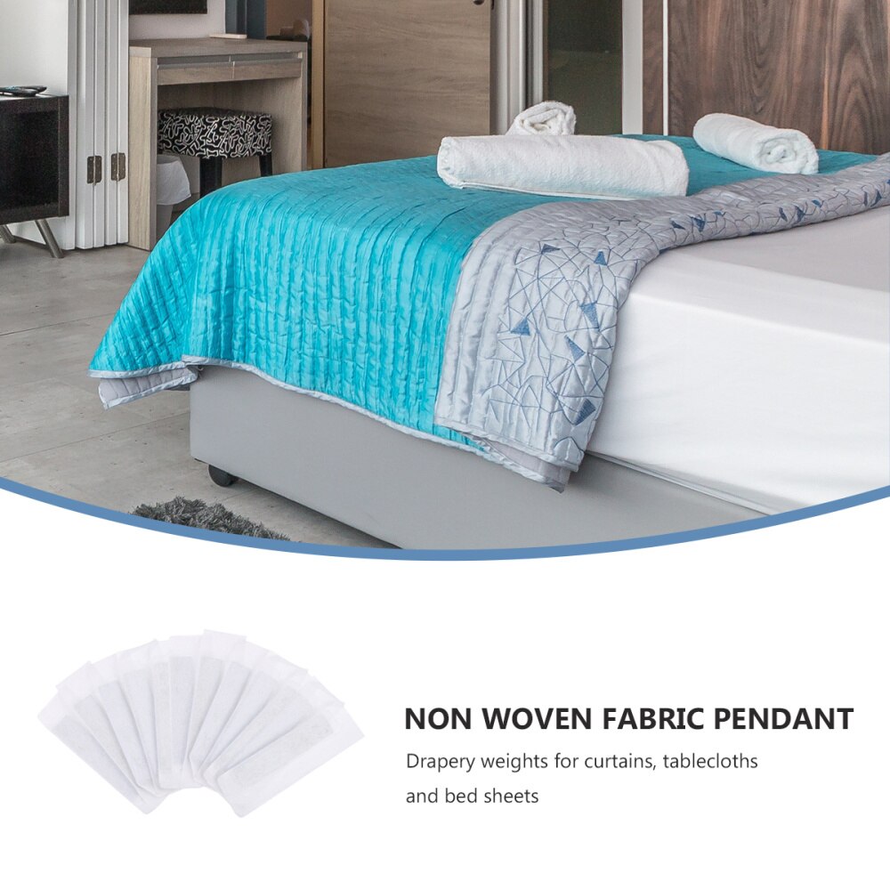 12 PCS 20g Drapery Weights Rectangle Covered Lead Weight for Window Curtain