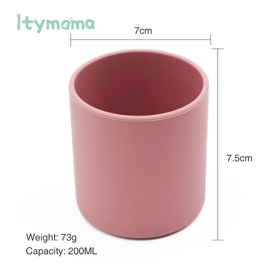 Baby Learn To Drink Cup Drinkware Silicone Cups For Toddlers Kids LeakProof Child Water Cup Bottle Silicone Coloured Portable.