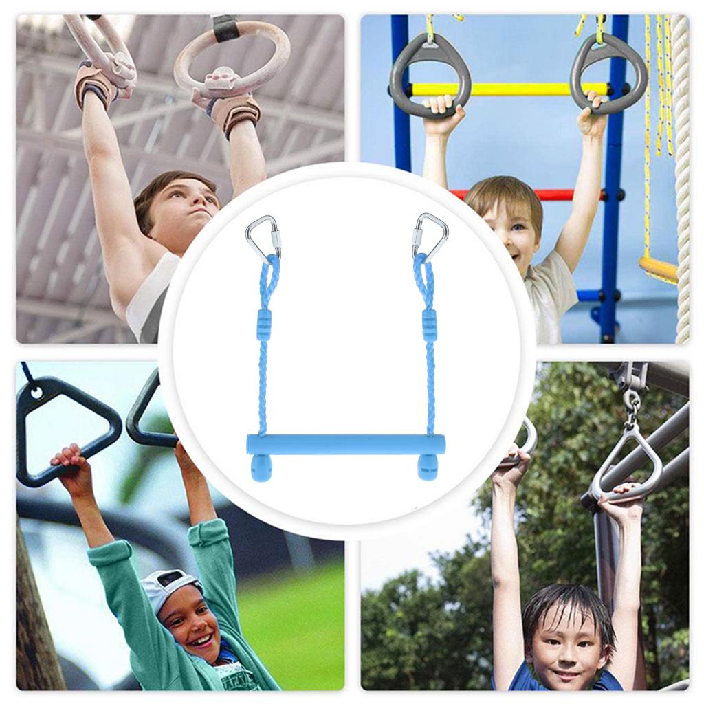 Trapeze Swing Bars Indoor Outdoor Monkey Bar Slack Fitness Accessories Playground Backyard Easy Install