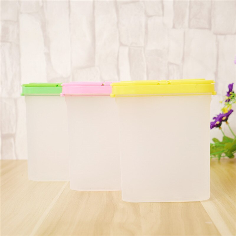 3 Colors Durable Plastic Kitchen Seasoning Container Pot Spice Boxes Practical sugar bowl Double Lid Kitchen gadgets