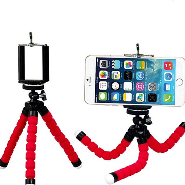 Mini Flexible Sponge Octopus Tripod for iPhone Huawei Mobile Phone Smartphone Tripod for Gopro 9 8 7 5 Osmo Camera