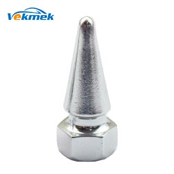 4 st kon aluminium däck ventilkåpor för bilcykel motorcykel legering ventilspindel täcker för oss ventil bil-styling delar tillbehör: Silver-