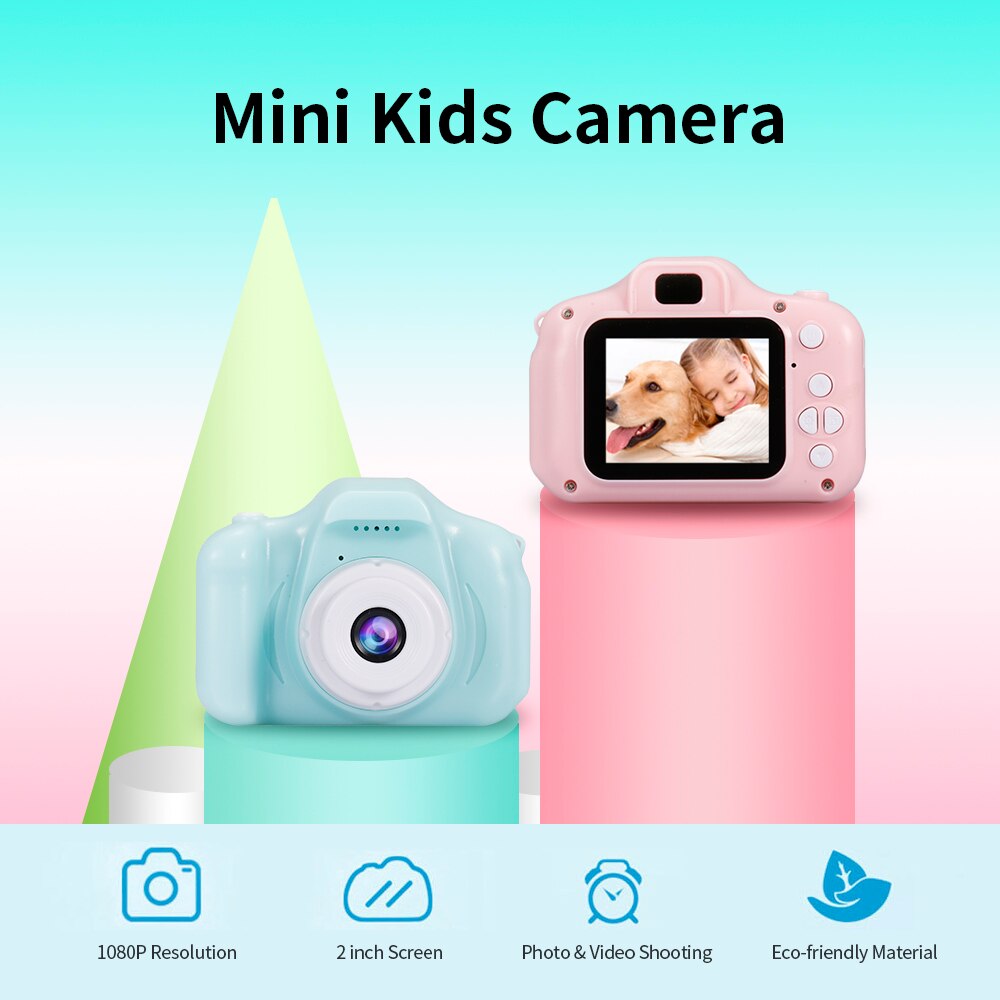 Mini Kids Digitale Camera 2 Inch Hd Screen Oplaadbare Mini Camera Video Camera Mooie Camera Zonder Geheugenkaart