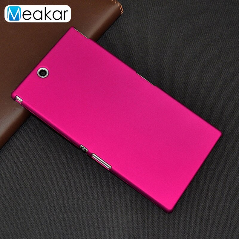 Coque Cover 6.44For Sony Xperia Z Ultra Case Voor Sony Xperia Z Ultra C6833 Xl39H C6802 C6806 Telefoon Terug Coque cover Case: rose red