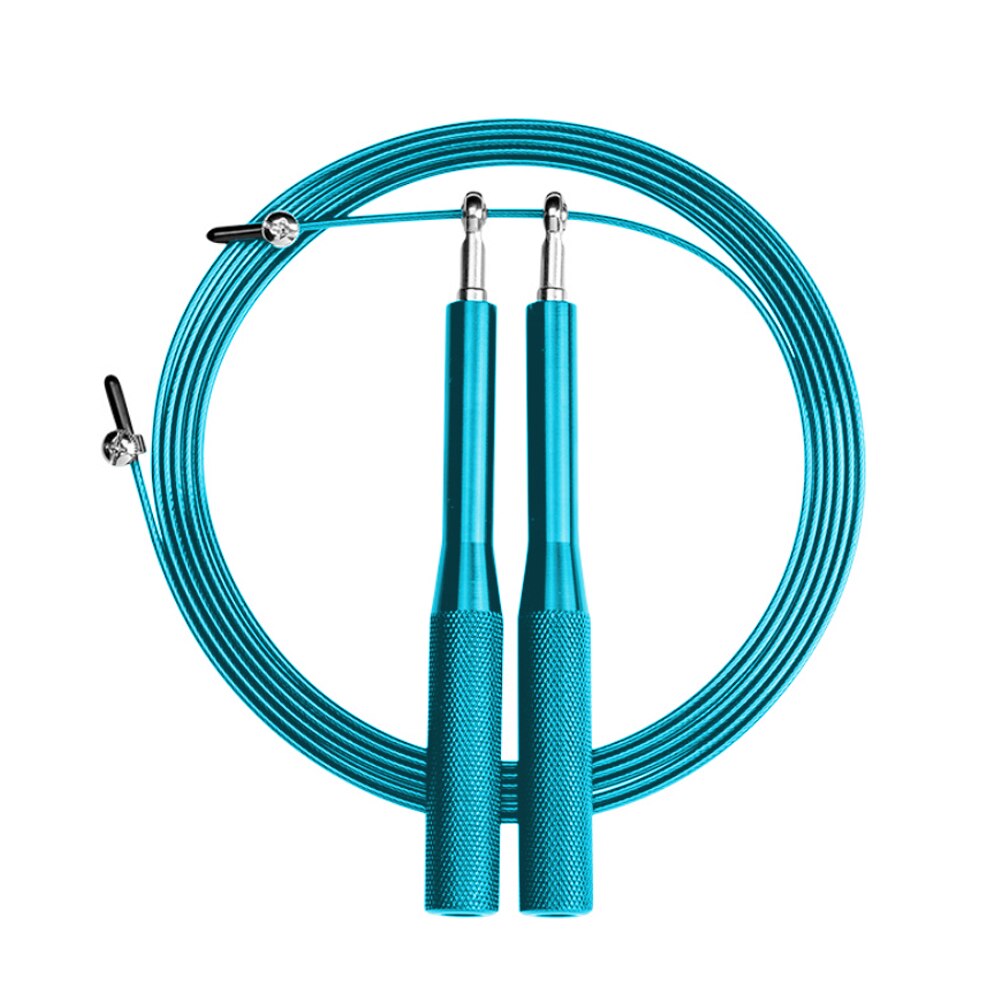 Wire Skipping Adjustable Jump Rope Fitness Sport Gym Exercise Equipment Tool Adjustable Bearing Speed Fitness: Blue