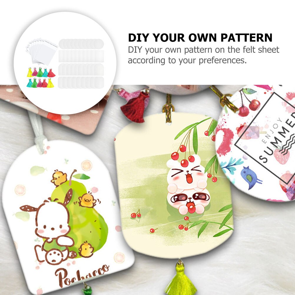 1 set of Air Freshener Sublimation Blank Thermal Transfer Sheet for Car Home