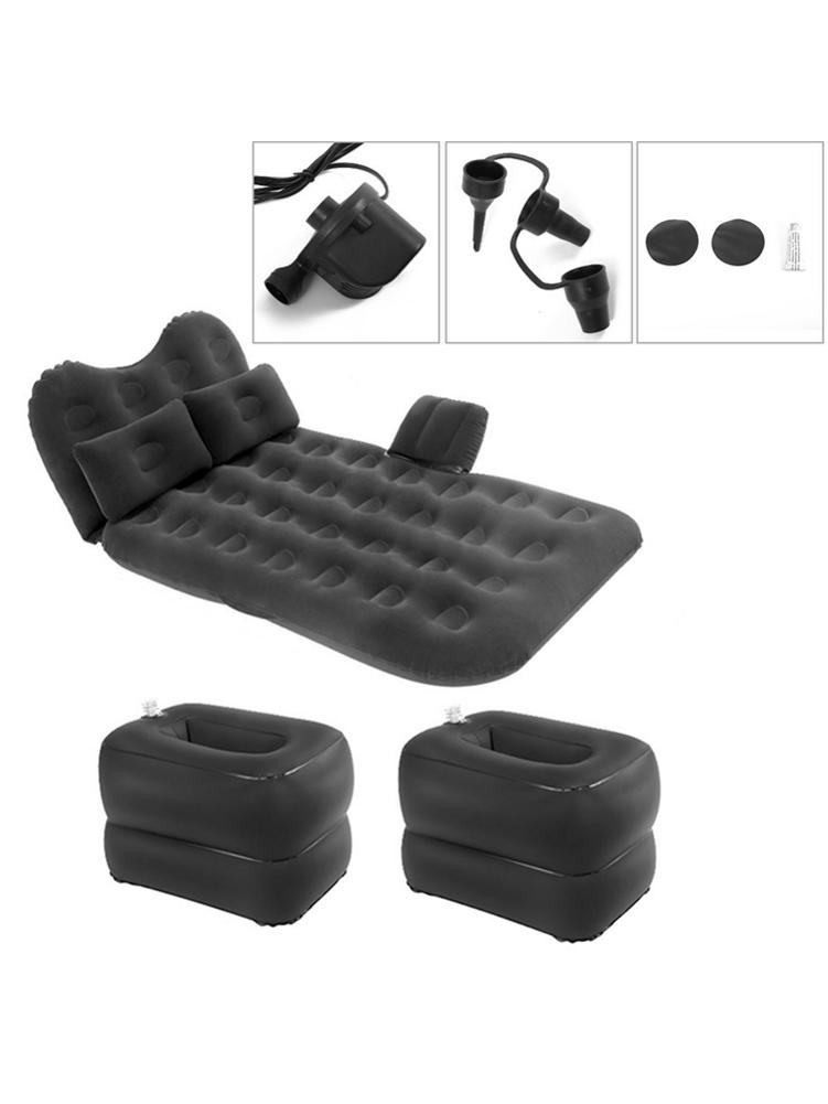 Arrivals Inflatable Cushion Car Headrest Air Bed Car Air Bed With Travel Mattress Flocking Double Protection