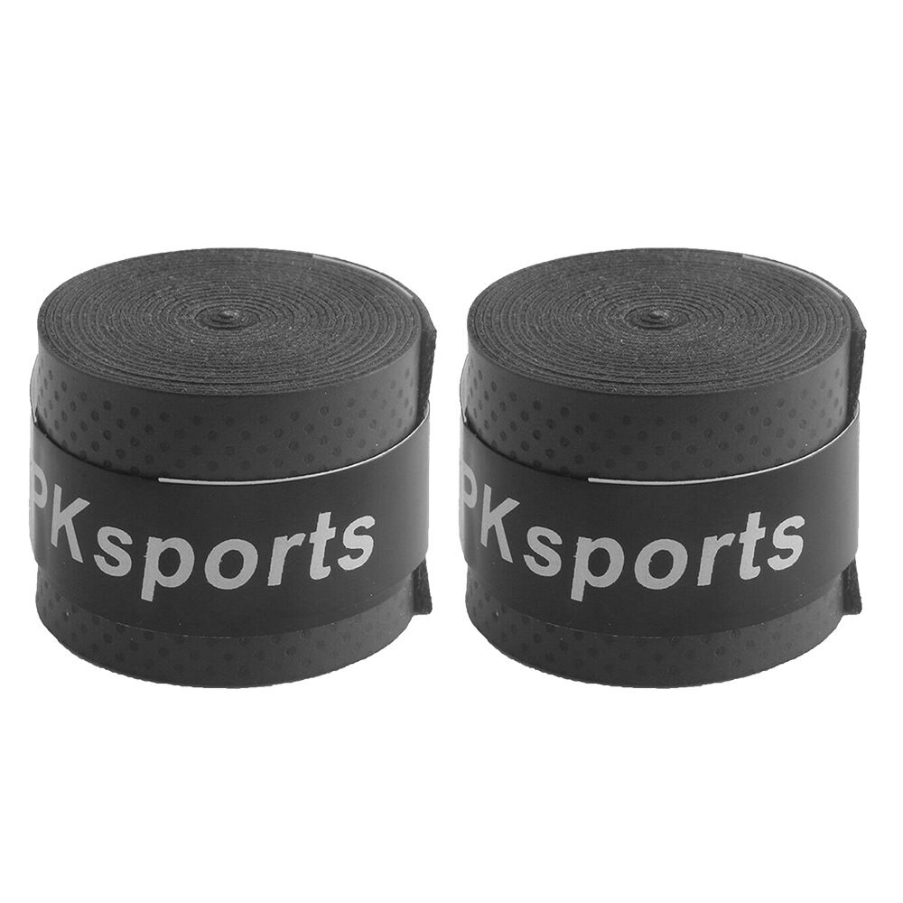 Cinta para manillar de bicicleta, 2 uds., de cuero PU perforado, transpirable: Black
