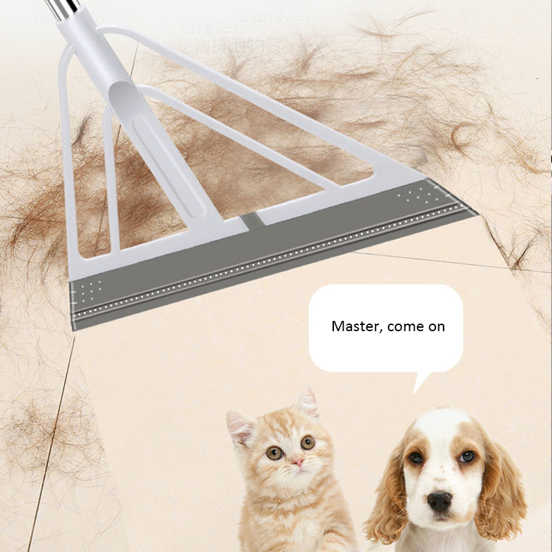 Rubber Broom Hand Push Sweeper Magic Broom Floor Wiper Squeegee for Floor Cleaning Floor Squeegee Sweeping Brush Pet Hair Broom