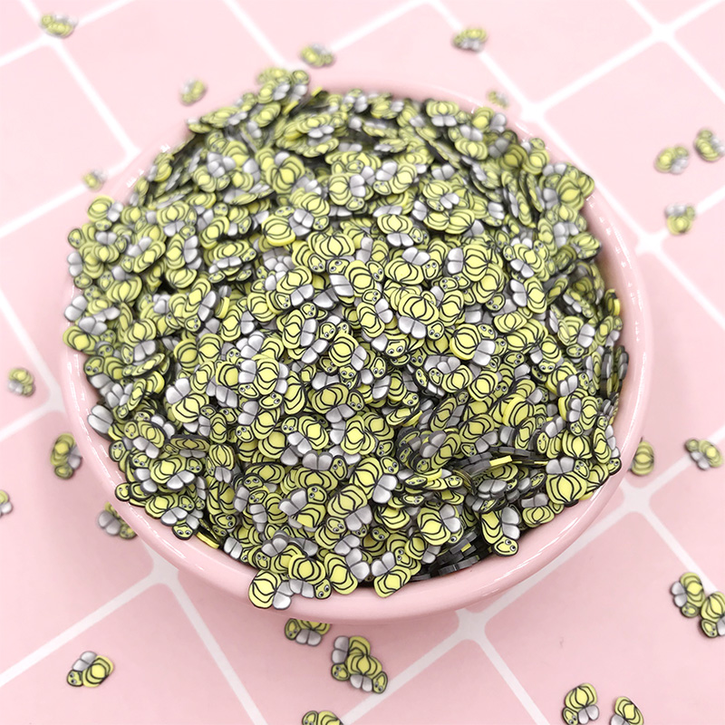 50g Nice Cute Honeybee Shape Clay Sprinkles Filling Polymer Crafts DIY Nail Arts Decoration Scrapbook Accessories