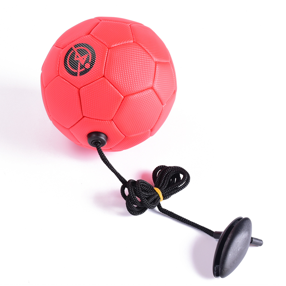 FußBall Ausbildung Ball trete FußBall Ball TPU Größe 2 Seil berühren Solo Kickwith Schnur Anfänger Trainer Praxis Gürtel: verrotten