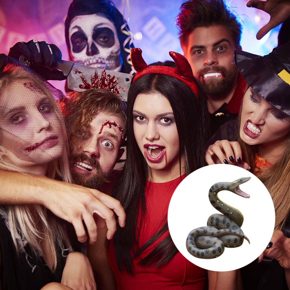1pc Educational Plastic Practical Snake Prop Snake Toy Snake model Anaconda Model for Store Office