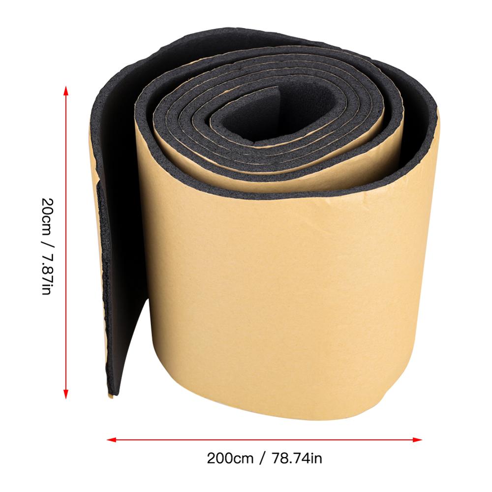 200cm x 20cm Car Auto Door Protector Garage Rubber Strip Wall Guard Bumper Safety Parking Corner Foam Strips Protection
