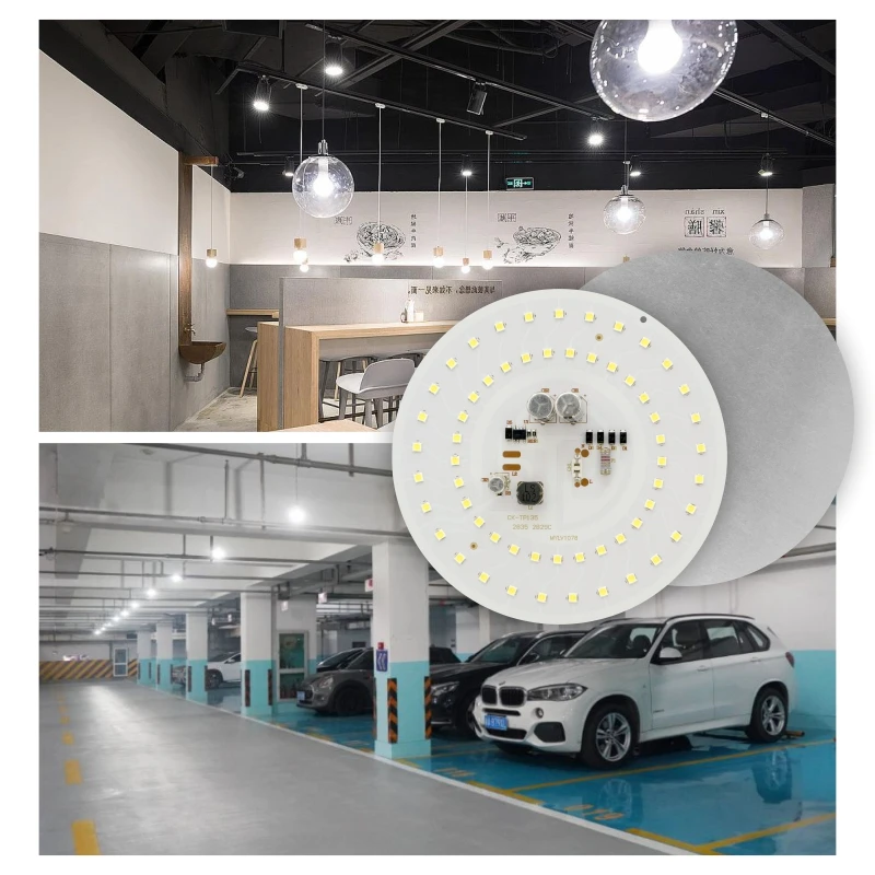 LED Round Chip 55W 45W 38W 28W 18W 14W 10W 5W for Light Bulb 2835SMD DOB Light Beads AC 220V No Flicker Bulb Chips Lighting Lamp