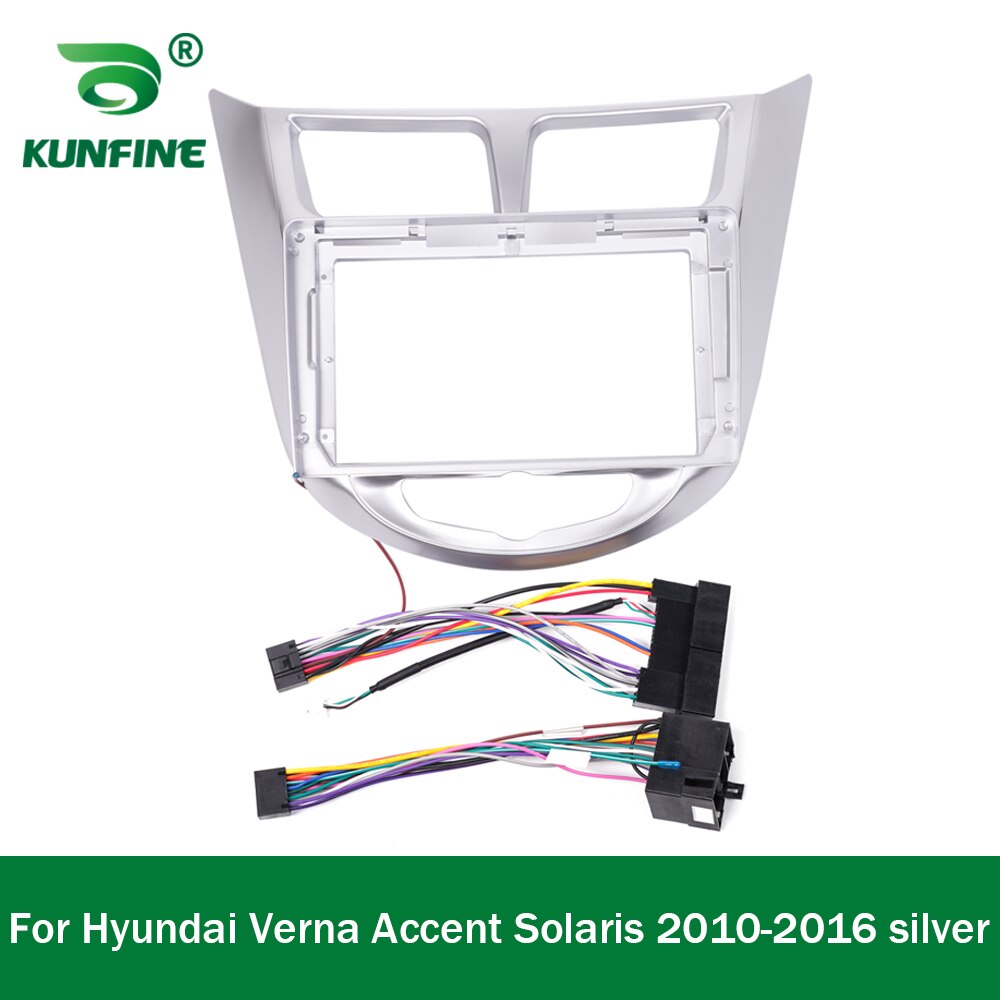 Car GPS Navigation Stereo For Hyundai Verna /Accent Radio Fascias Panel Frame Fit 2Din 9 inch In Dash headunit screen