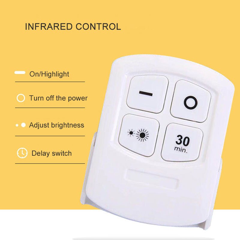 Wireless Remote Control Night Light Bedroom Cabinet Night Light Baby Nursing Light Led Table Lamp Projection Lamp Night Lights