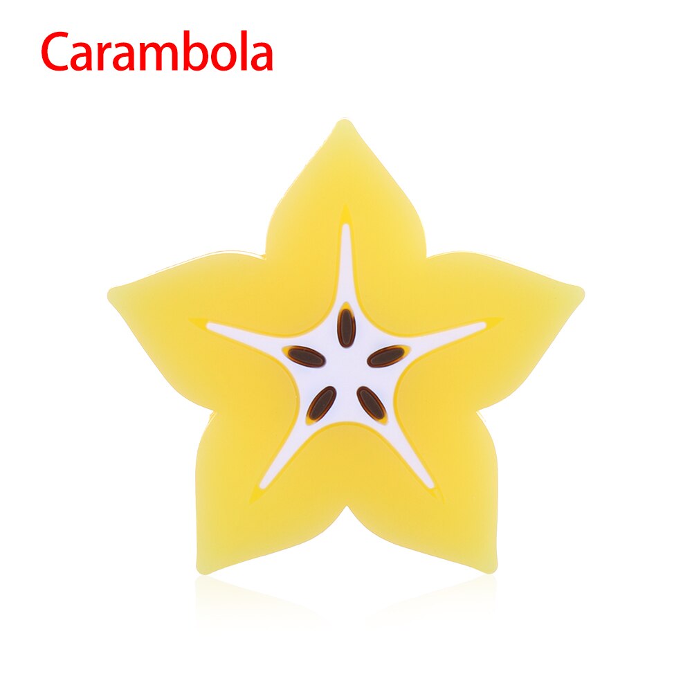 Lovely Cartoon Fruit Charger Cable Winder Protective Case Saver Data line Protector Earphone Cord Protection Sleeve Wire Cover: Carambola