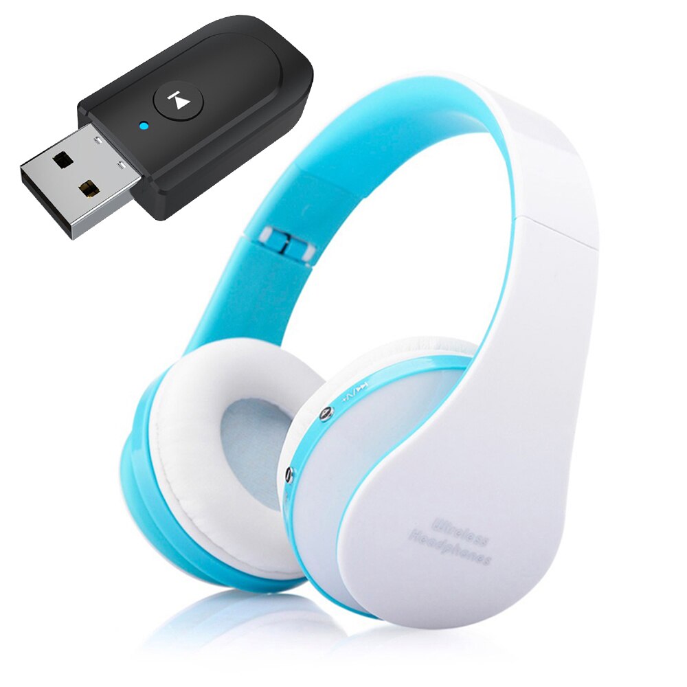 FLOVEME Bluetooth Headphone with Mic Computer TV PC Phone Laptop Tablet Game Wireless Headset Noise Reduction Phone Music Helmet: Blue launcher