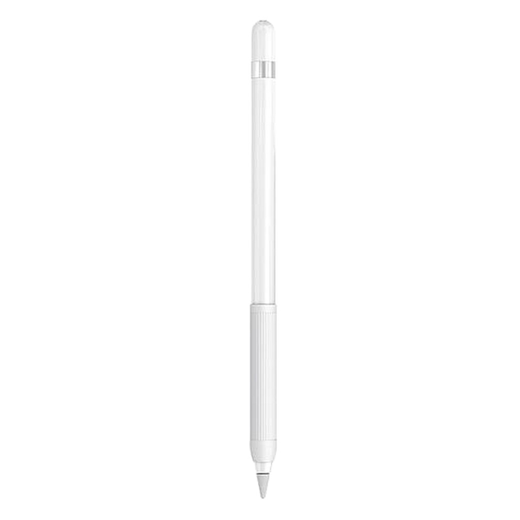 1 Pack Zachte Grips Siliconen Houder Voor Apple Potlood 1st En 2nd Ipencil Gen: White