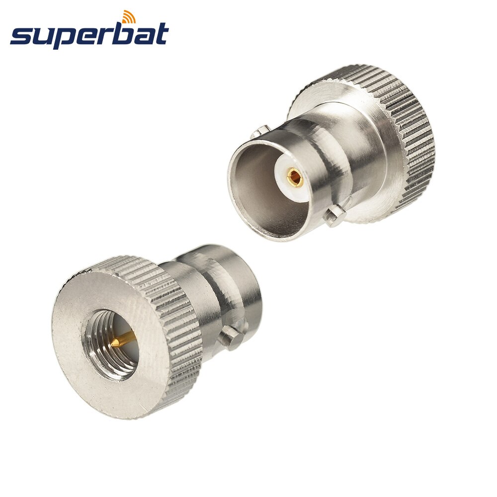 Superbat 2-Pack Bnc-buchse auf SMA Connector Adapter Stecker für YAESU VX-1R VX-2R VX-3R