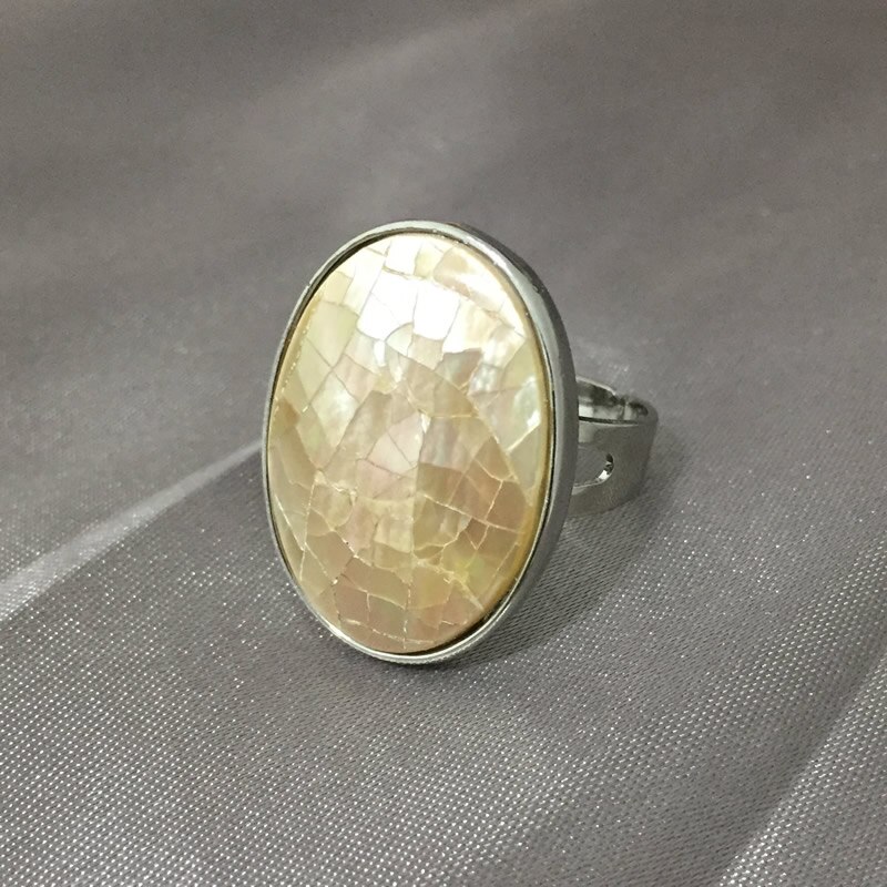 Anéis ajustáveis do vintage natural mãe de pérola concha unissex abalone anel de dedo aberto manguito meados completo anéis festa