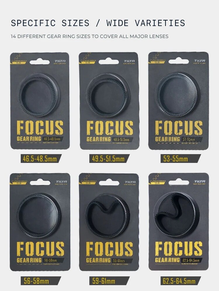 Tiltaing Seamless Focus Gear Ring 360 ° Rotation Silent Follow Focus Ring For SLR DSLR Camera Accessories