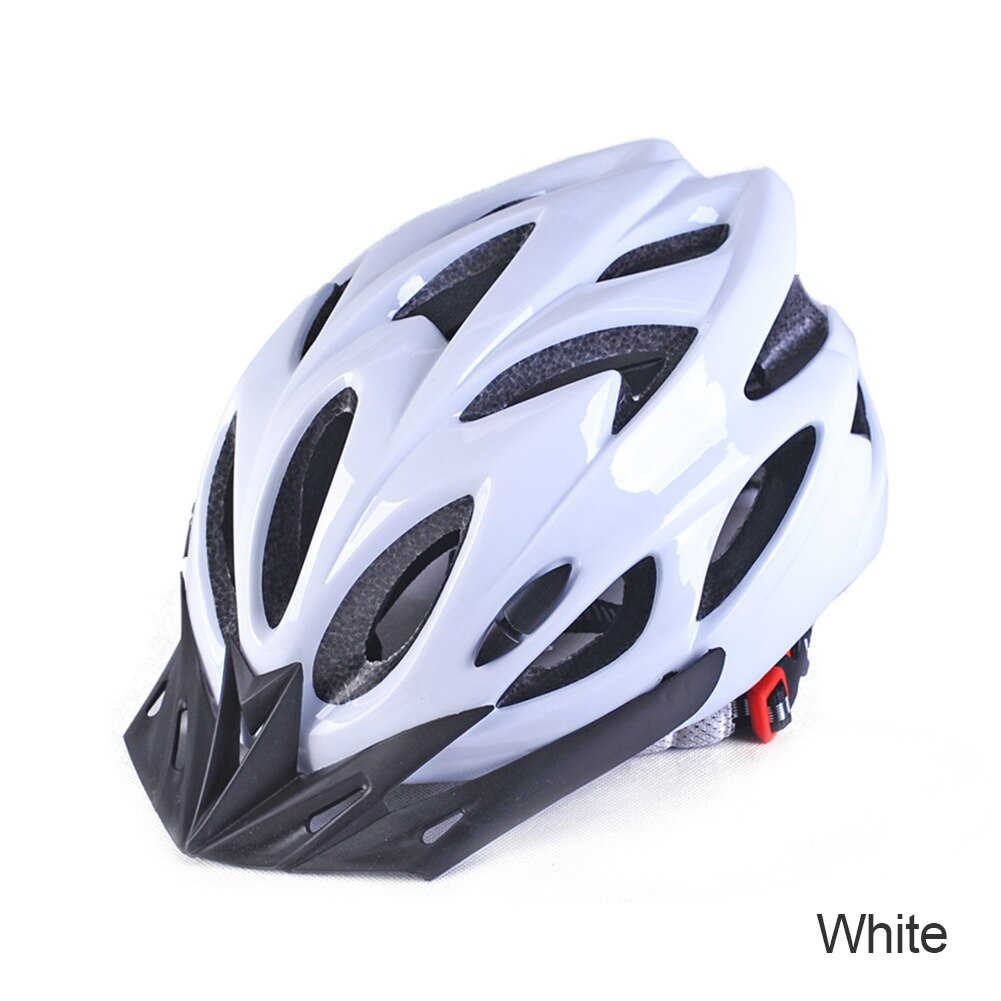 Casco ligero de motocicleta para hombre y mujer, protector de seguridad para bicicleta de carretera, MTB,: Blanco