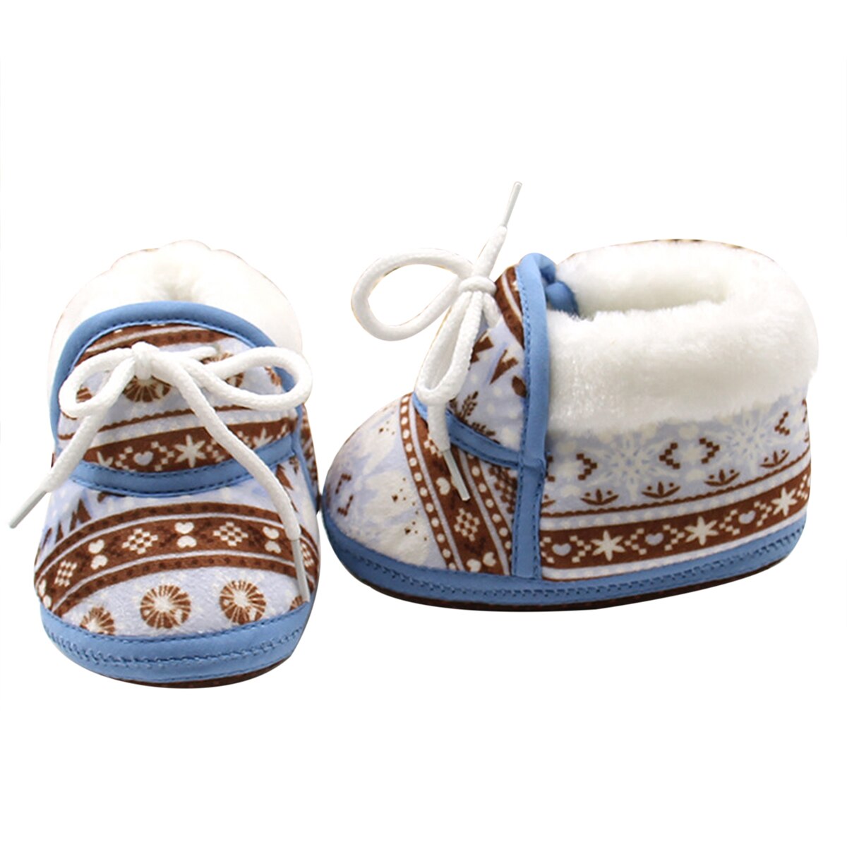 Neugeborenen Baby Booties Winter Warme Pelz Gefüttert Spitze hoch Krippe Schuhe nicht-Unterhose Weiche Sohle Säuglings Prewalkers Zubehör 0-18 monate