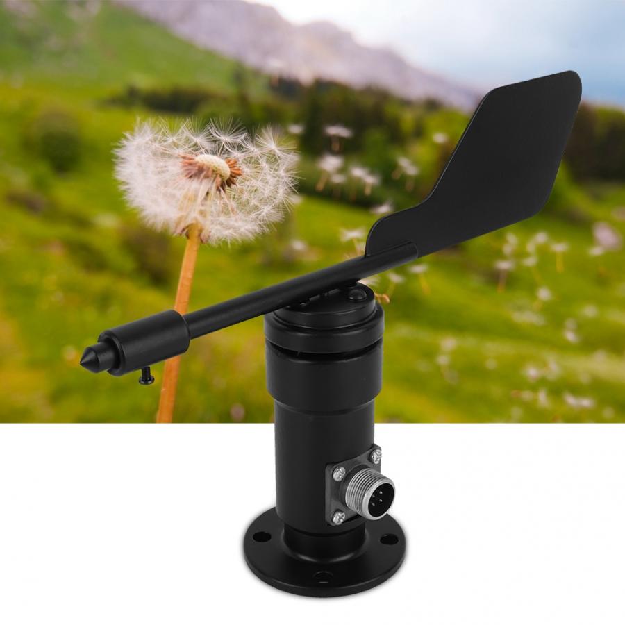 Wind Sensor Garden Signal Output Aluminum Alloy Wind Direction Sensor Wind Vane Speed Measuring Instrument Wind Speed Meter
