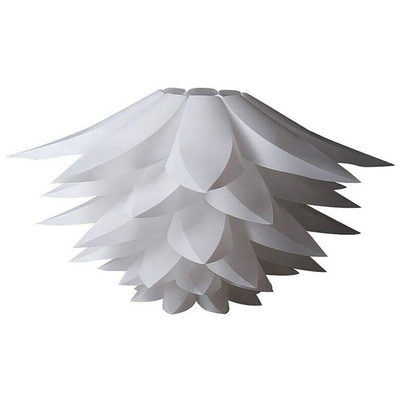 -Lotus Chandelier Lampshade DIY Lotus Flower Six-Layer Lamp Shade Romantic Room Pendent Lighting Cover Hotel Bar Decor