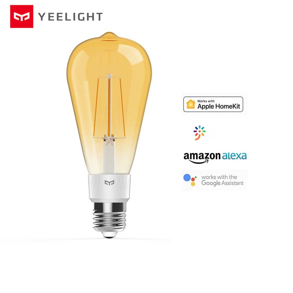 Original Yeelight Smart LED Filament Bulb YLDP23YL 500 Lumens 6W Lemon Smart bulb Work for Apple homekit Smart Home APP