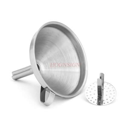 Stainless steel funnel oil drain thick food grade funnel pourer large diameter filter oil residue