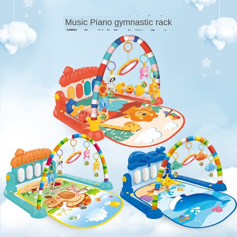 3Wbox Gym Baby Muzikale Speelmat Play Mat Kids Rug Educatief Puzzel Tapis Tapijt Piano Dier Kruipen Activiteit Voor Baby 'S