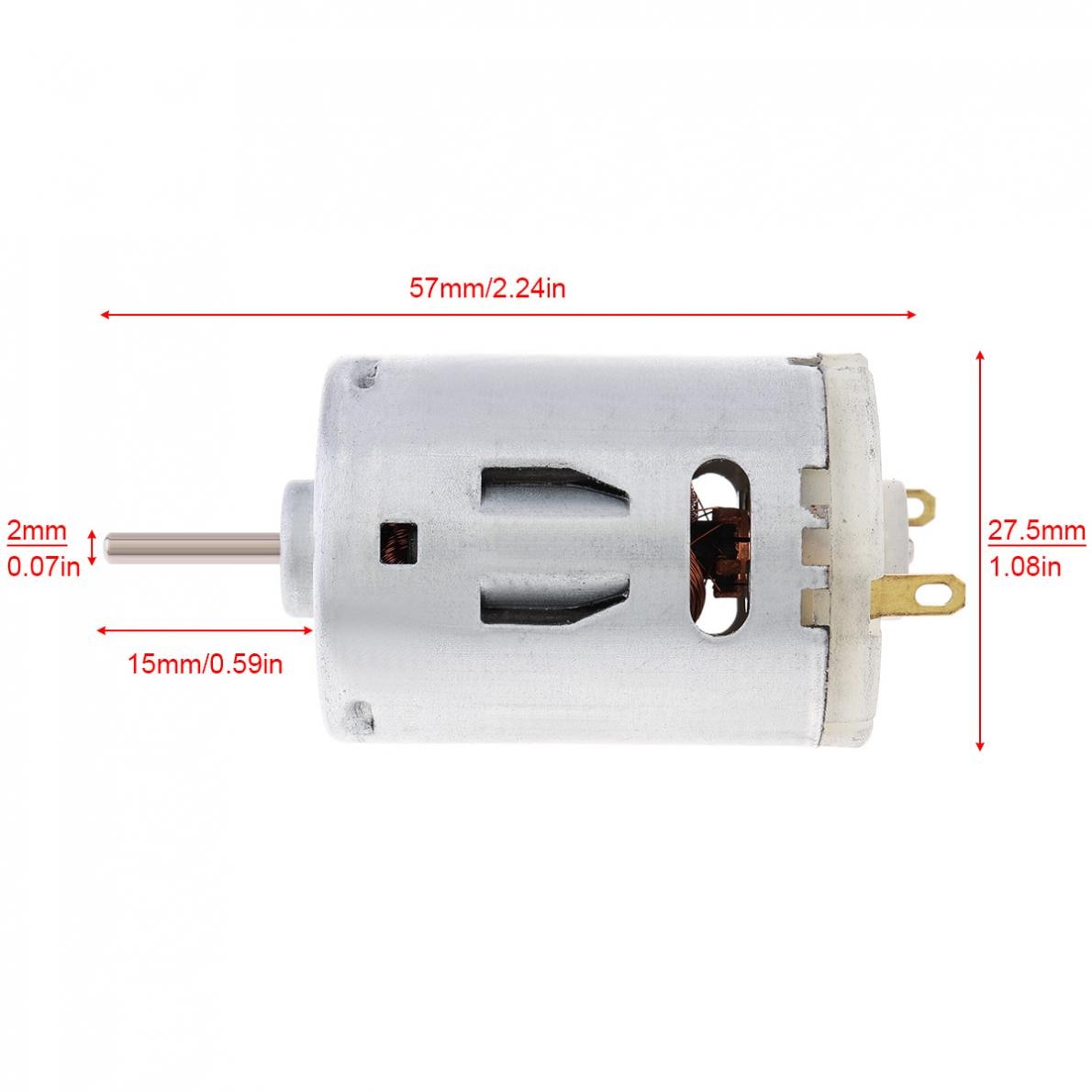 RS385 12V 3.9A 9800RPM DC Motor Remote Control Car Motor Electric Toy Motor Hair Dryer Motor with Carbon Brush for Toy Model