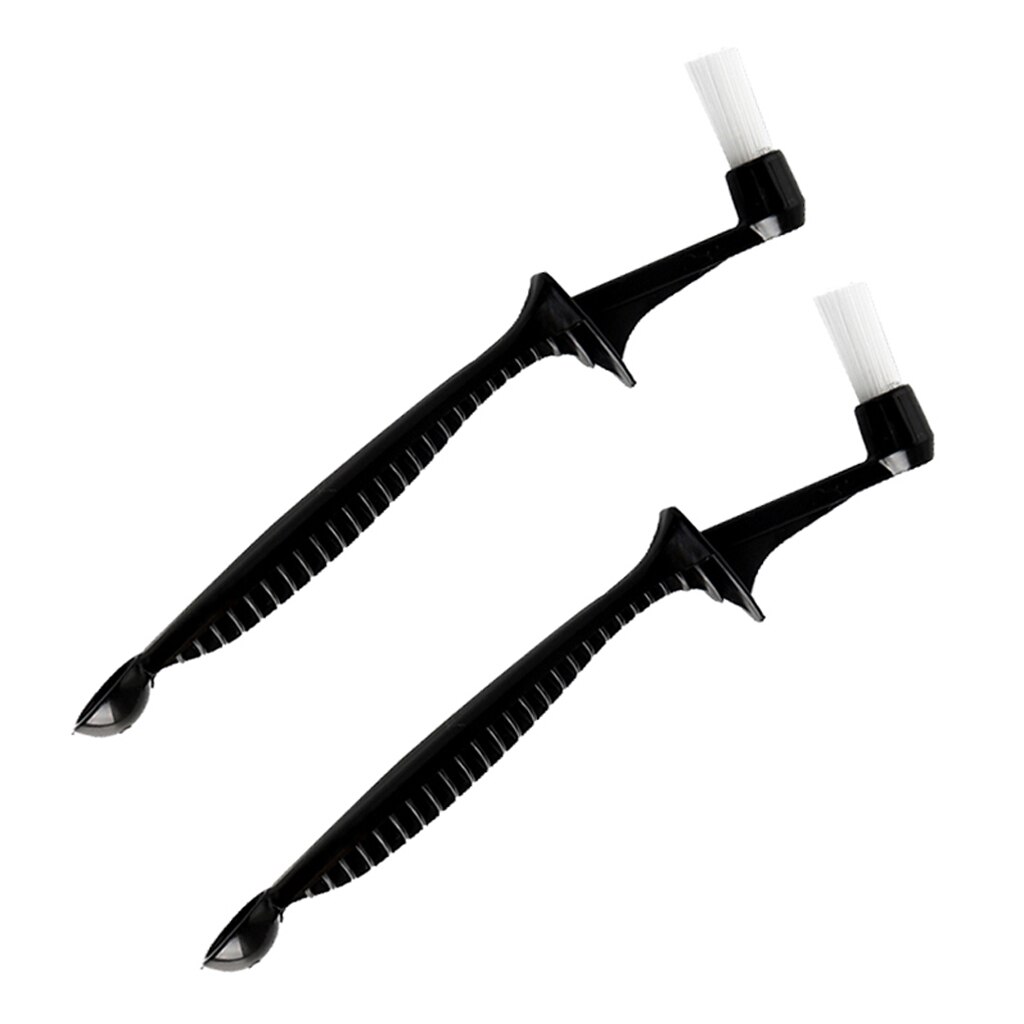 2Pcs Coffee Machine Brush Cleaner Nylon Espresso Brush with Spoon for Coffee Machine Cleaning Tools