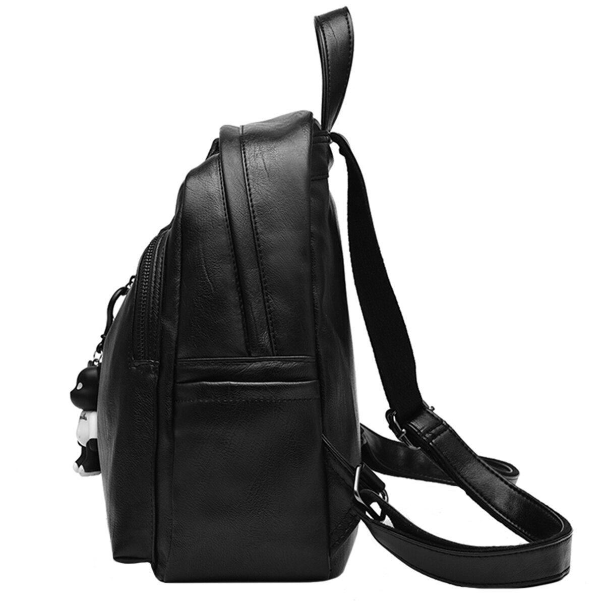 Nieuwste damesrugzak van pu-leer, rugzakken voor tienermeisjes, damesschooltas met ornamenten