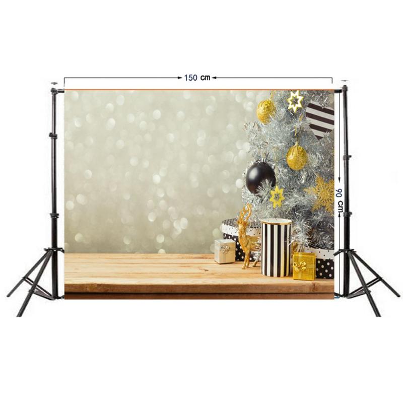 0.9 x 1.5m kerstachtergronddoek, fotodoek, realistisch/cartoon feestfotostudiostof, decoratie-accessoires