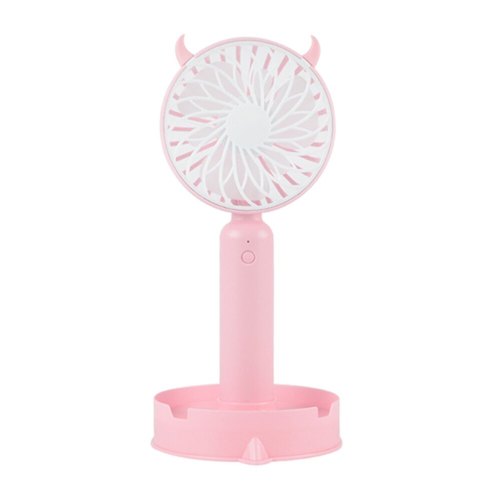 Kreative Mini Fan Karikatur blasiert maschine USB Ladung tragbare tasche blasiert handheld Fan freundlicher draussen spielzeug hochzeit liefert: Rosa
