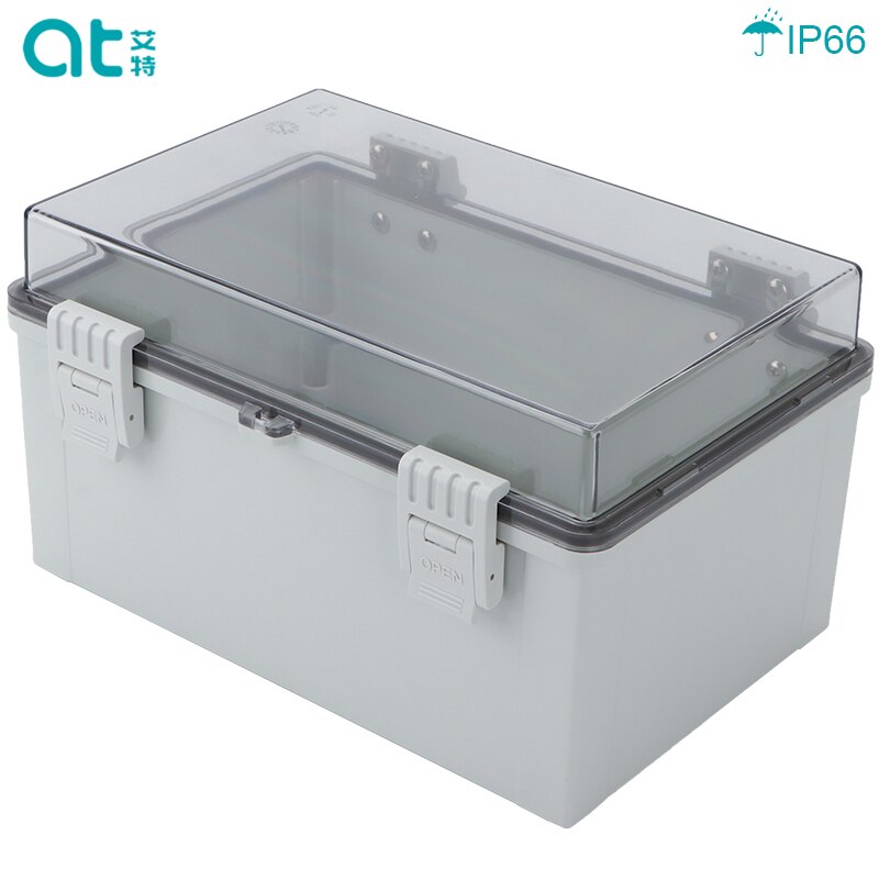 Waterproof Electrical Junction Box With Hasp Outdoor Sealed Switch Power Plastic Enclosure Case Electrical Distribution boxes