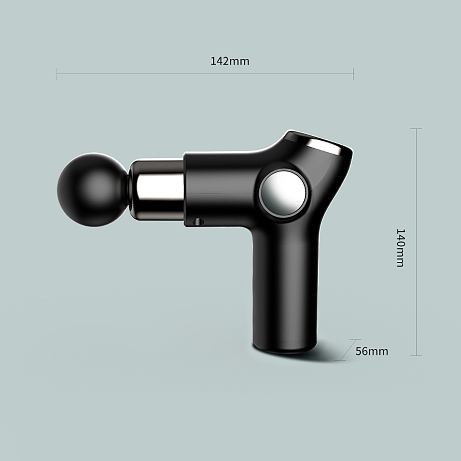 Electric Massage Gun 6-Level Variable Frequency Vibration Fascial Gun Muscle Massager for Pain Relief Portable Quiet Massager