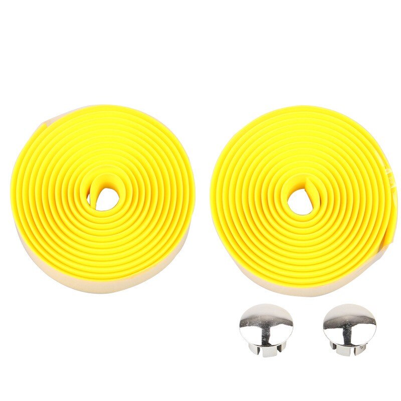 Empuñaduras de corcho para manillar de bicicleta, cintas de papel para envolver bicicletas y dos franjas, accesorios para deportes al aire libre y ciclismo: H
